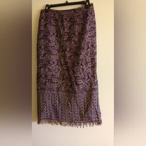 12 Rayon Skirt Plum Fully Lined